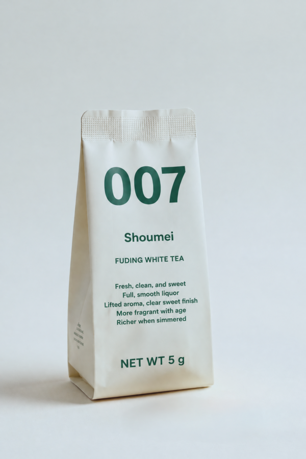 Fuding Shoumei tea packaging